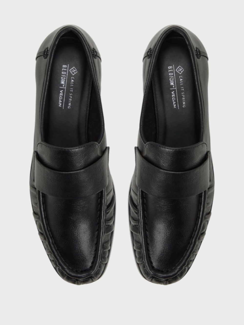 NWOT Call It Spring Elowin Ruched Loafers - Black - Size 9